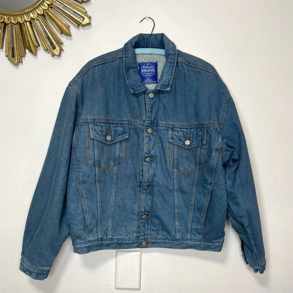 Authentic National Outfitters Vintage Sherpa Denim Jacket